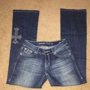 Cowgirl Tuff CO. Dark blue jeans